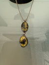 Vintage Moss Agate & Silver Pendant With Chain. | Antique & Vintage | Moonee Ponds Antiques | Australia Wide Delivery