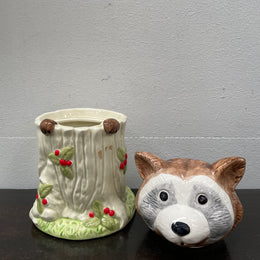 Delightful China Racoon Cookie Jar