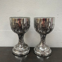 Pair Mid Century Modern "Don Shiel" Goblets