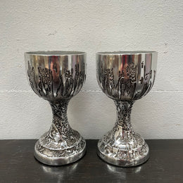 Pair Mid Century Modern "Don Shiel" Goblets