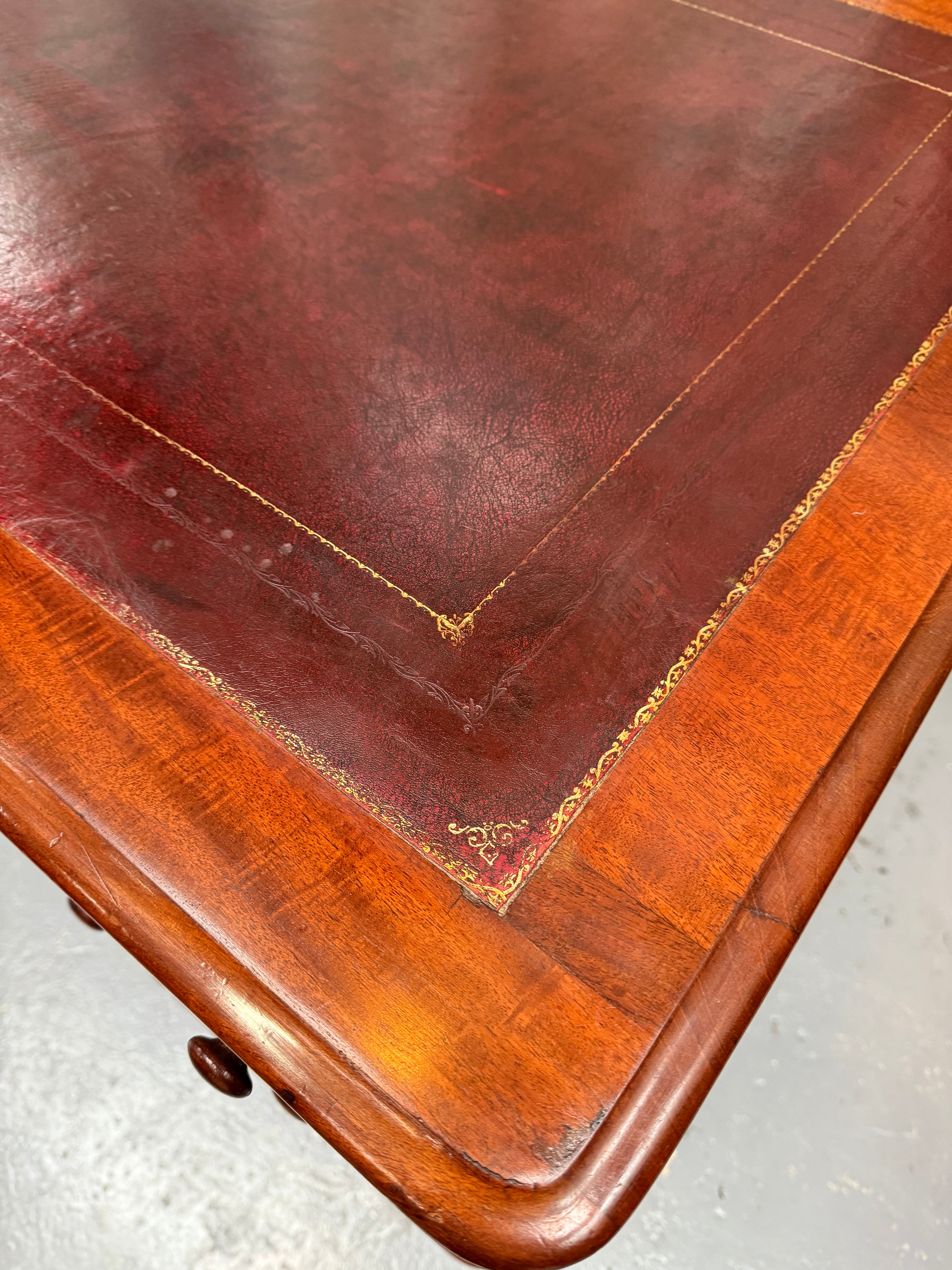 Antique Victorian Walnut Partners Desk | Antique & Vintage | Moonee Ponds Antiques | Australia Wide Delivery