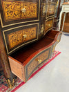 Louis XVI Style Boulle Marble Top Commode in Ebony | Antique & Vintage | Moonee Ponds Antiques | Australia Wide Delivery