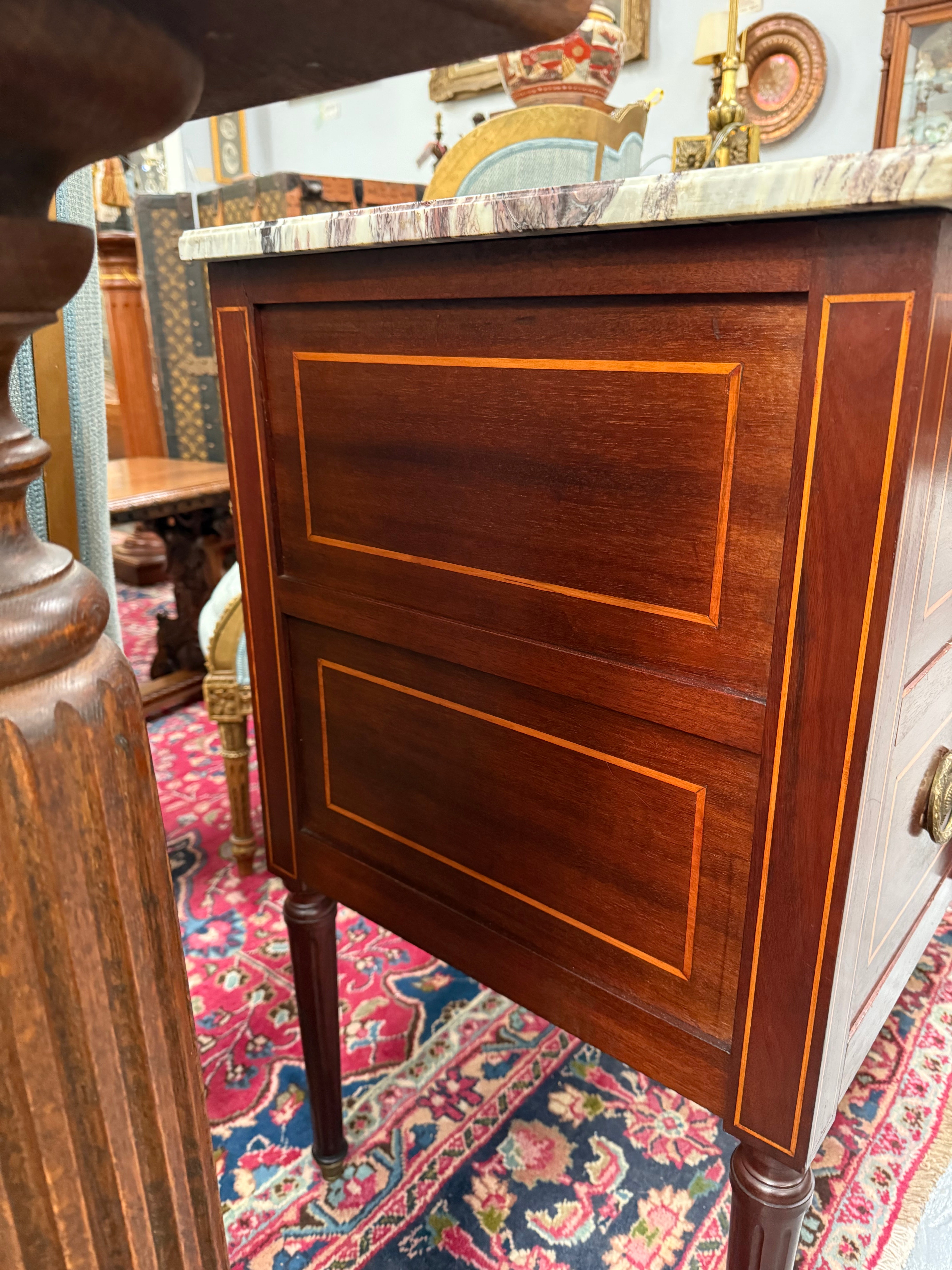 Antique French Transitional Style Marble Top Commode | Antique & Vintage | Moonee Ponds Antiques | Australia Wide Delivery