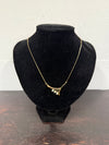 Vintage 18ct Gold Plated Pendant & Chain with 3 Natural Opals | Antique & Vintage | Moonee Ponds Antiques | Australia Wide Delivery