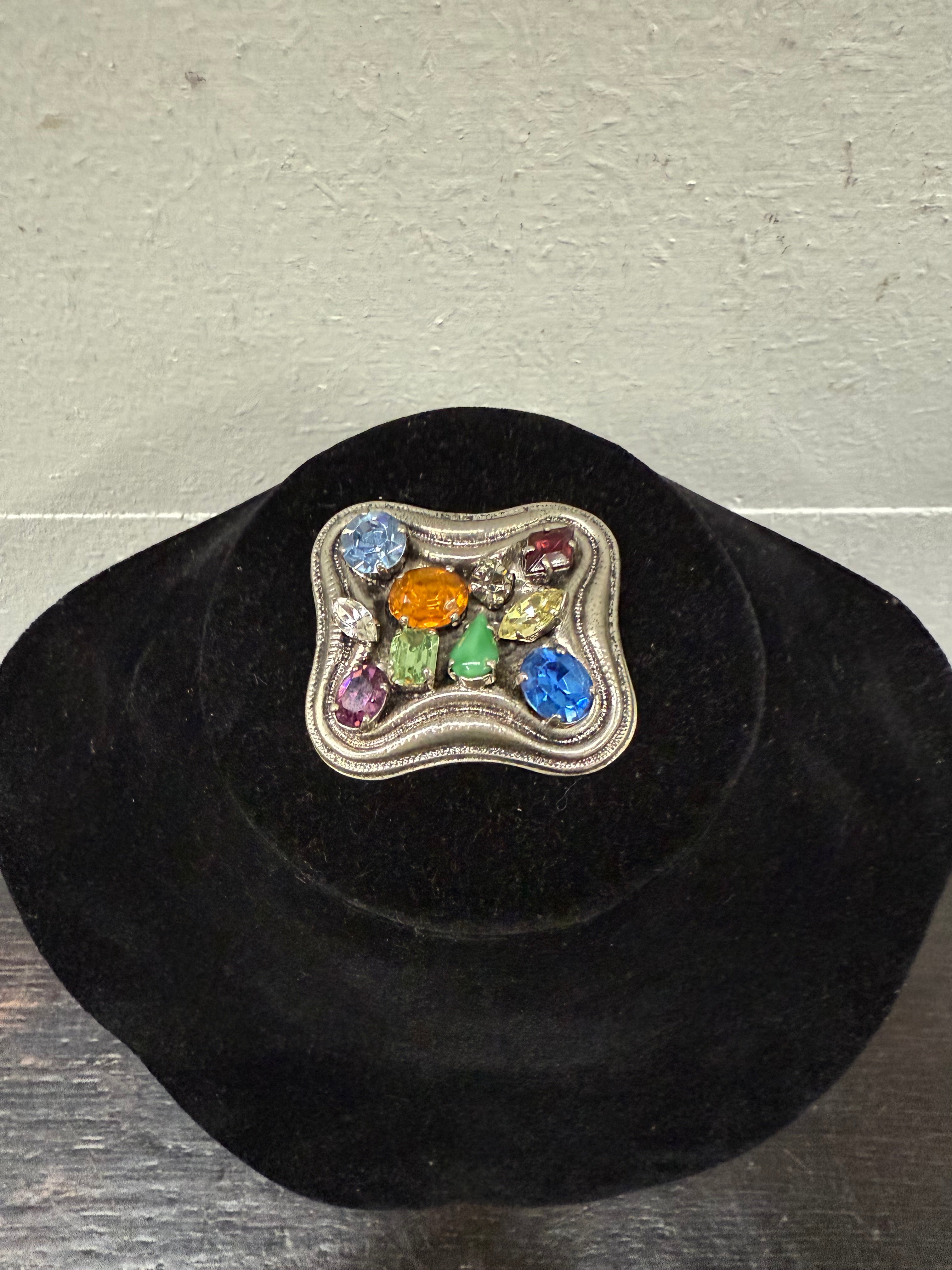 Vintage Multi Stone Brooch | Antique & Vintage | Moonee Ponds Antiques | Australia Wide Delivery