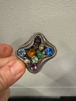 Vintage Multi Stone Brooch | Antique & Vintage | Moonee Ponds Antiques | Australia Wide Delivery