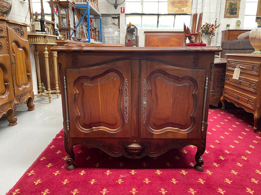 French Walnut Louis XV Style Two Door Cabinet