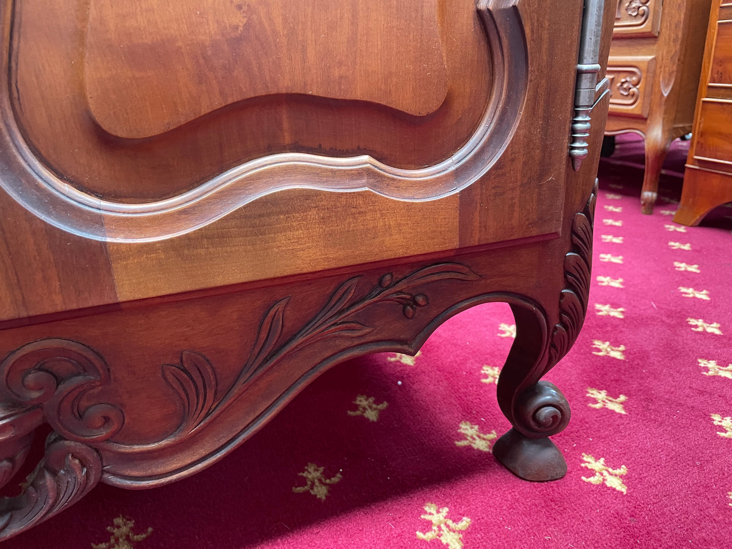 French Walnut Louis XV Style Two Door Cabinet