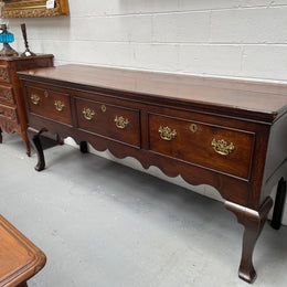 Late 18th Century Large English Oak  Dresser Base
