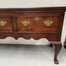 Late 18th Century Large English Oak  Dresser Base