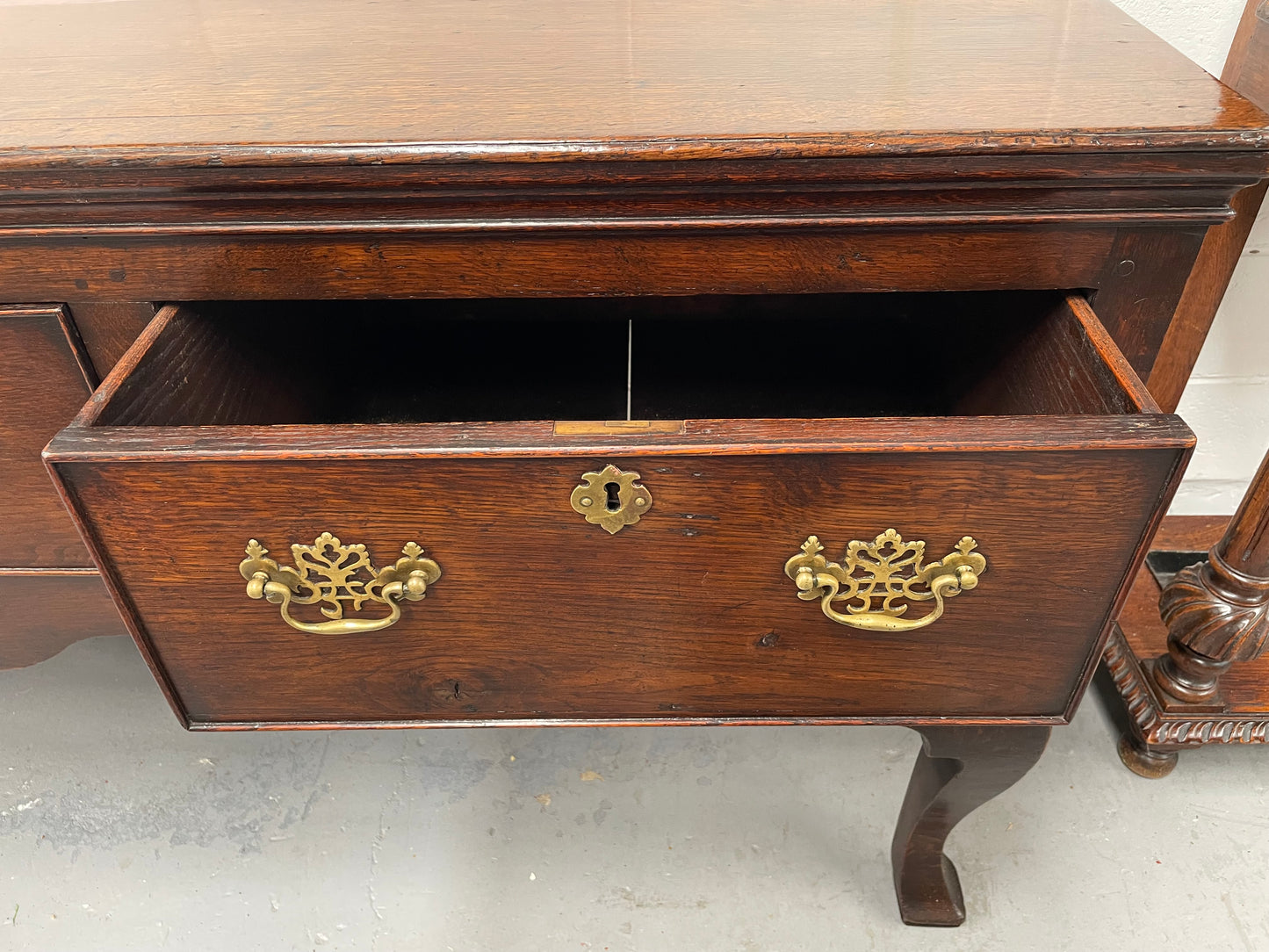 Late 18th Century Large English Oak  Dresser Base