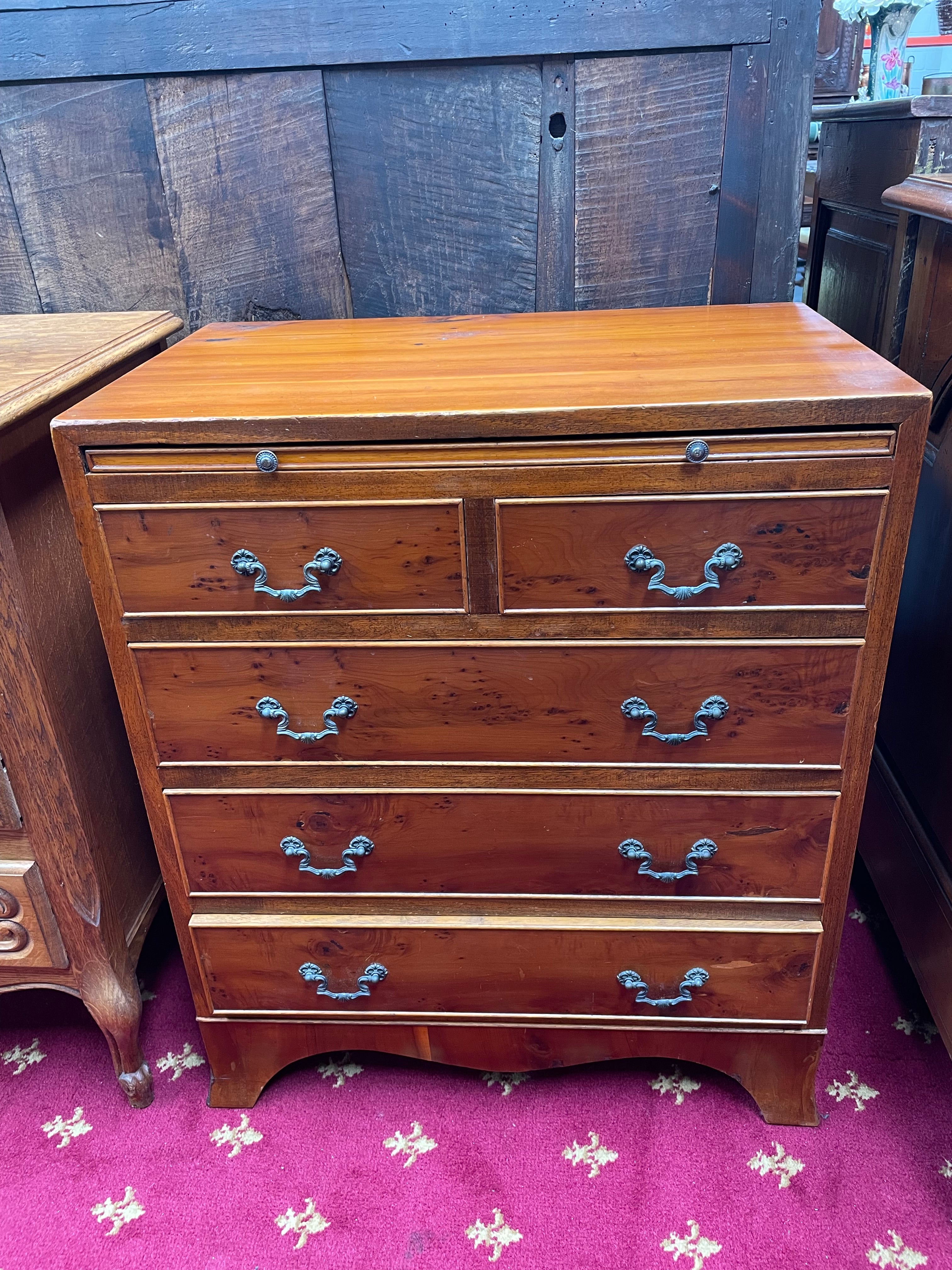 Vintage Huon Pine Chest with Pull-out slide | Antique & Vintage | Moonee Ponds Antiques | Australia Wide Delivery