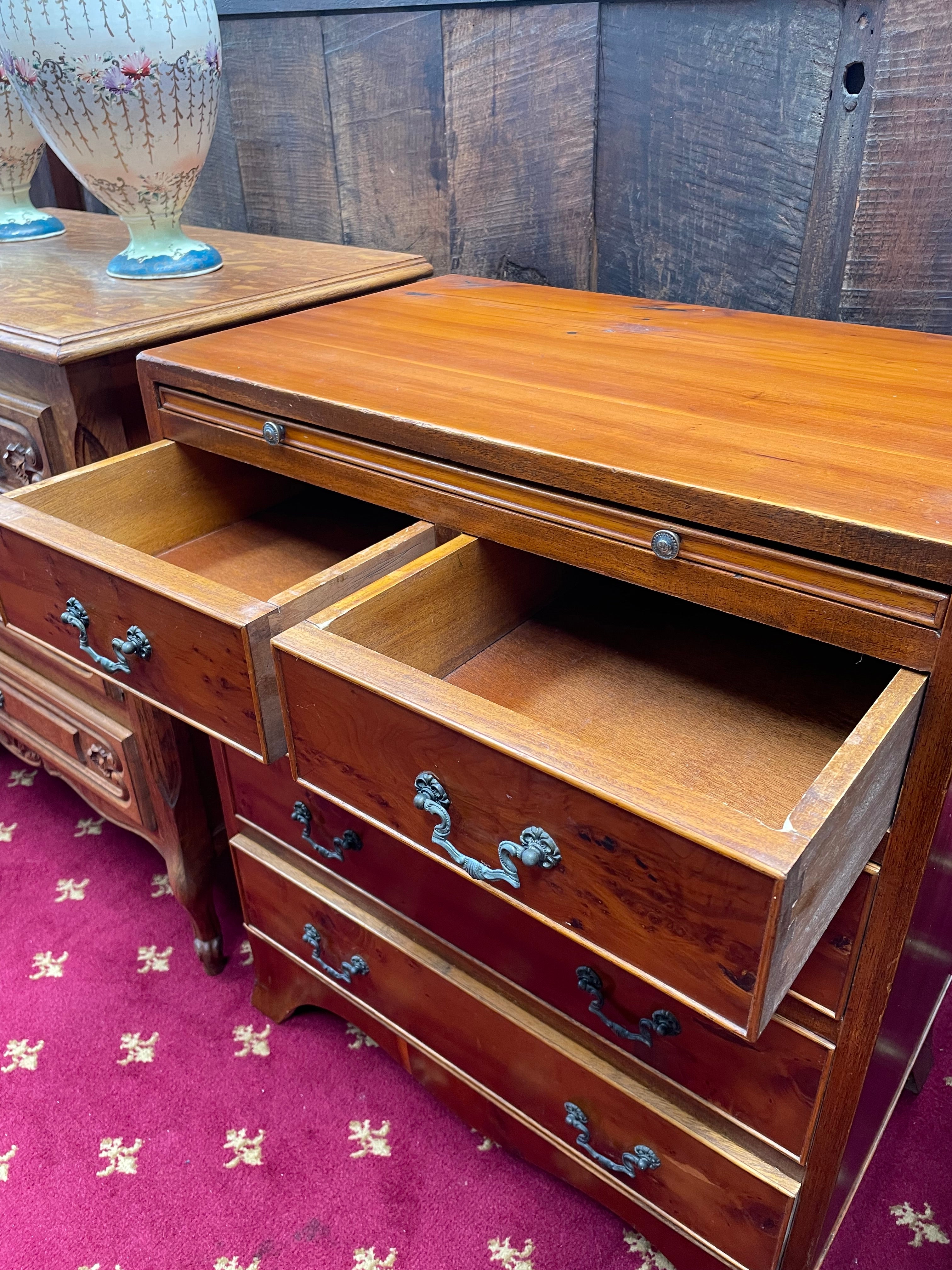 Vintage Huon Pine Chest with Pull-out slide | Antique & Vintage | Moonee Ponds Antiques | Australia Wide Delivery