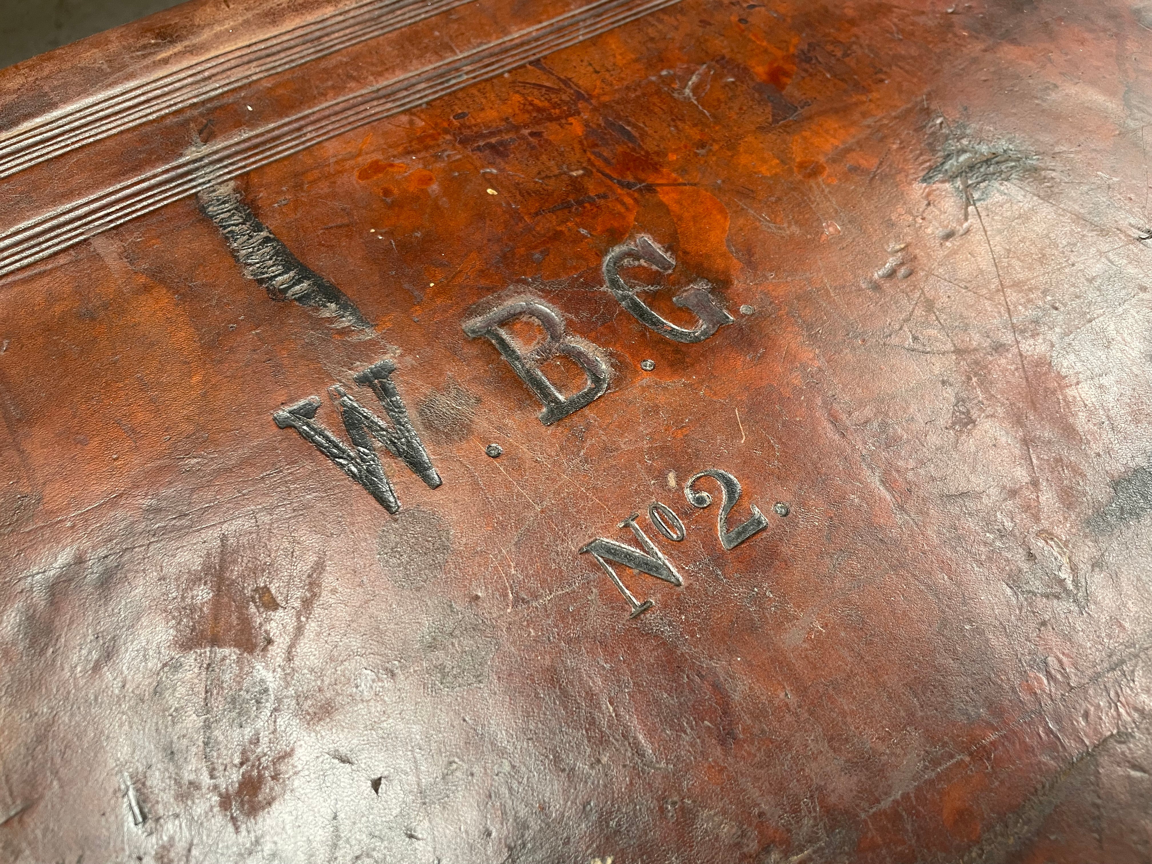 Impressive Victorian Leather Trunk Made for Buckley & Nunn Melbourne | Antique & Vintage | Moonee Ponds Antiques | Australia Wide Delivery