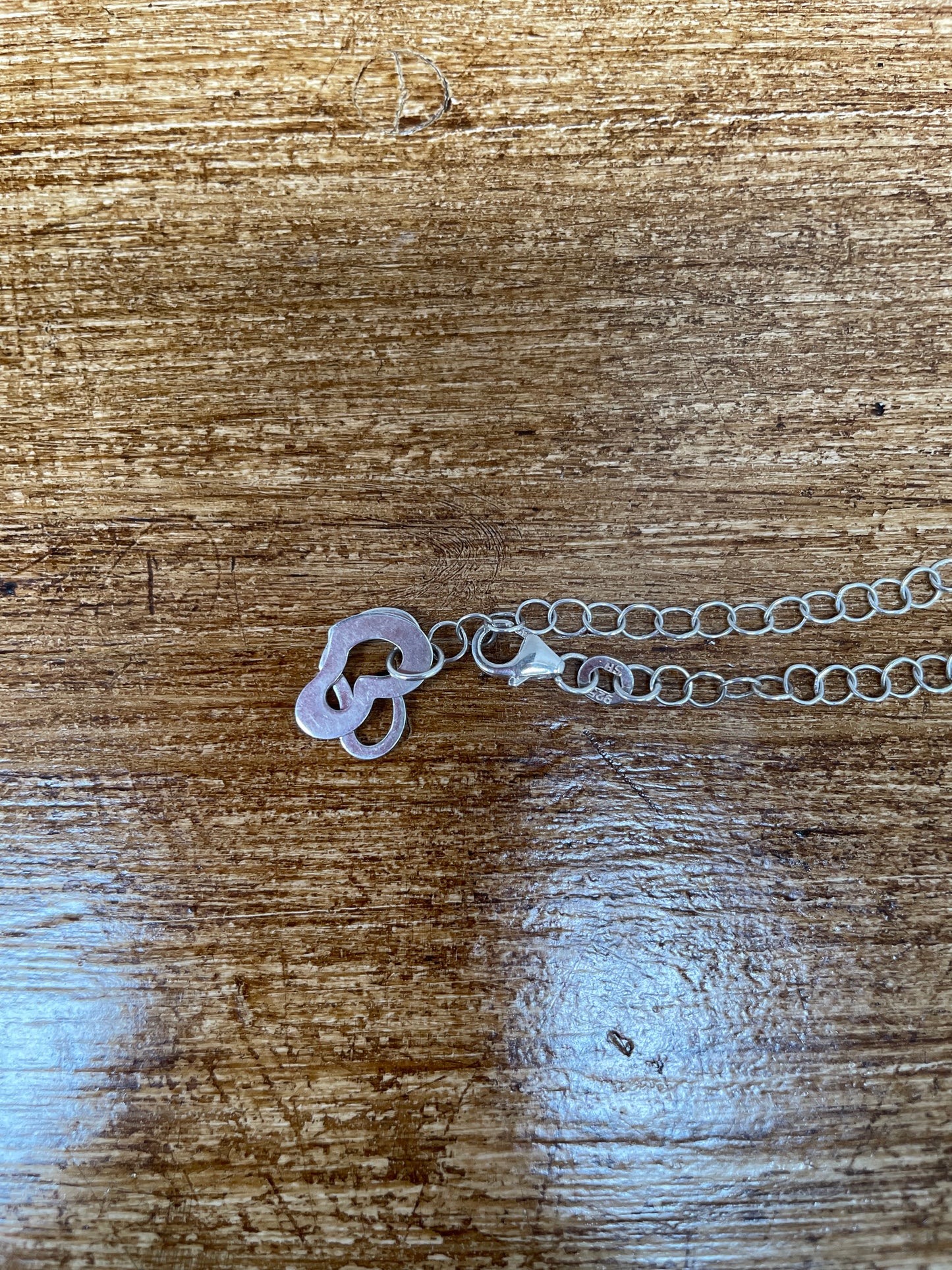 Danish Silver Charm Bracelet 'SH'