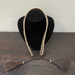 Double Tassel Horse Hair Rodeo Stampede Strings for Cowboy Hat