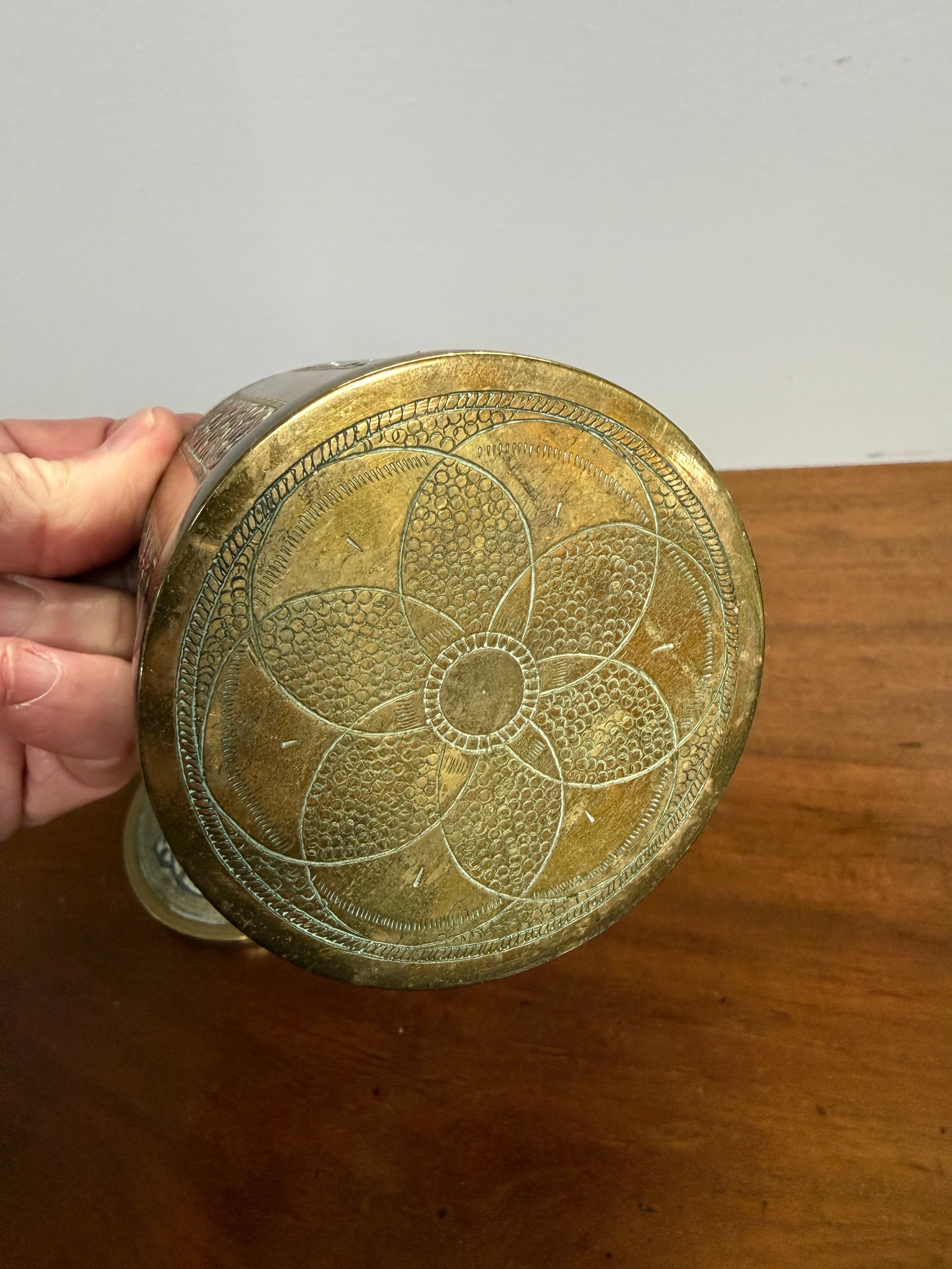 Antique Asian Silver, Copper & Brass Container | Antique & Vintage | Moonee Ponds Antiques | Australia Wide
