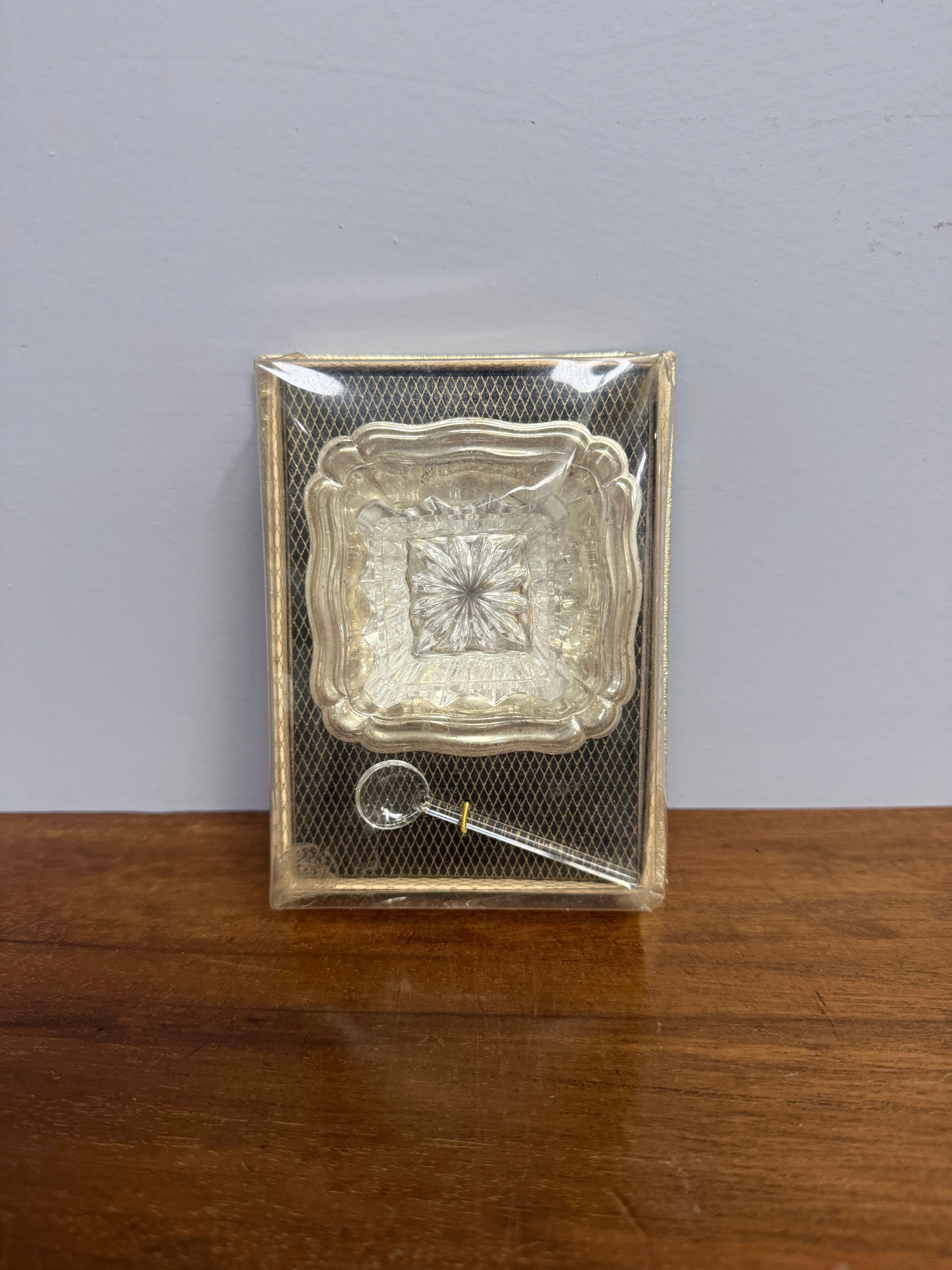 Vintage Salt With Spoon In Original Box
