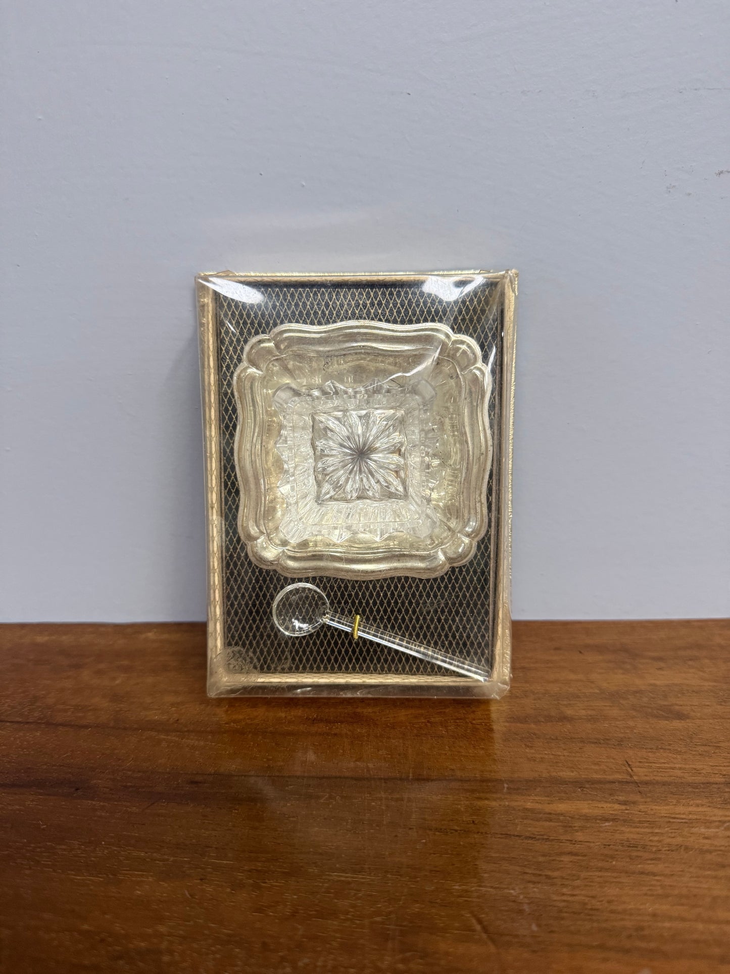 Vintage Salt With Spoon In Original Box
