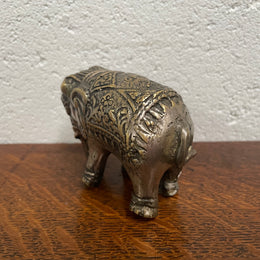 Bronze Ceremonial Elephant Figure