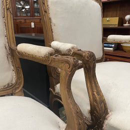 French Pair of Early 19th Century Louis XV Style Armchairs