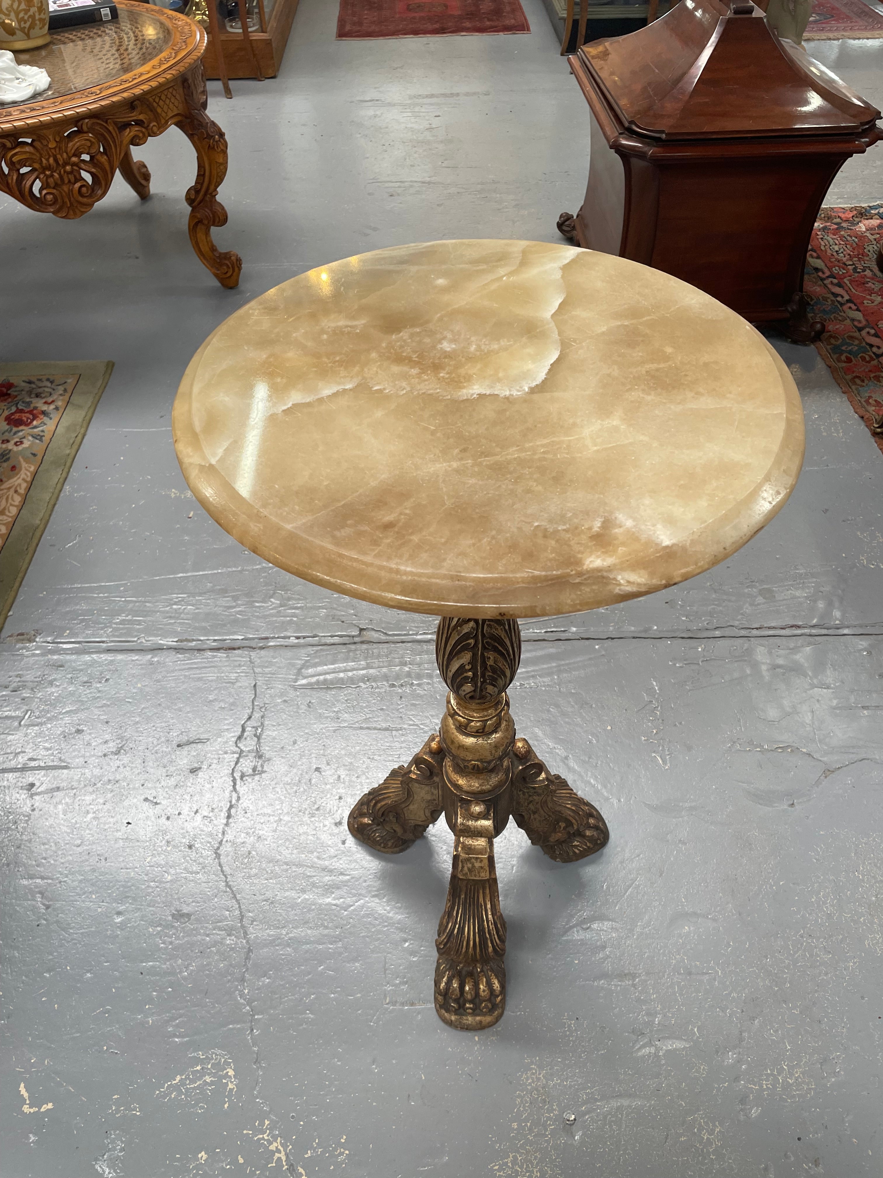 Antique Renaissance Style Alabaster Marble Centre Table | Antique & Vintage | Moonee Ponds Antiques | Australia Wide Delivery