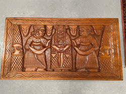 Vintage Hand Carved Teak Coffee Table Featuring Elephants | Antique & Vintage | Moonee Ponds Antiques | Australia Wide Delivery