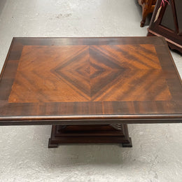 Art Deco Walnut Occasional D Shape Coffee Table