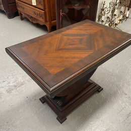 Art Deco Walnut Occasional D Shape Coffee Table