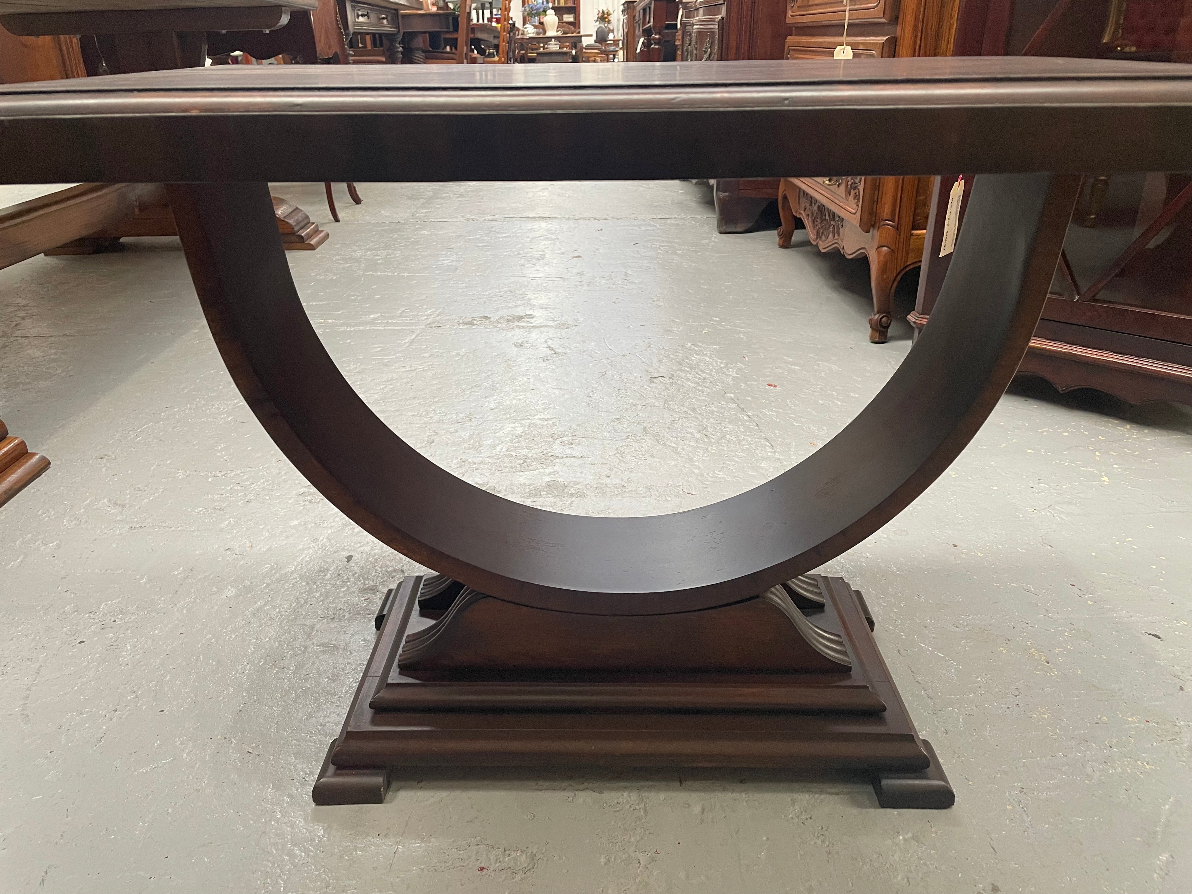 Art Deco Walnut Occasional D Shape Coffee Table | Antique & Vintage | Moonee Ponds Antiques | Australia Wide Delivery