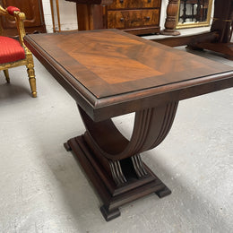 Art Deco Walnut Occasional D Shape Coffee Table