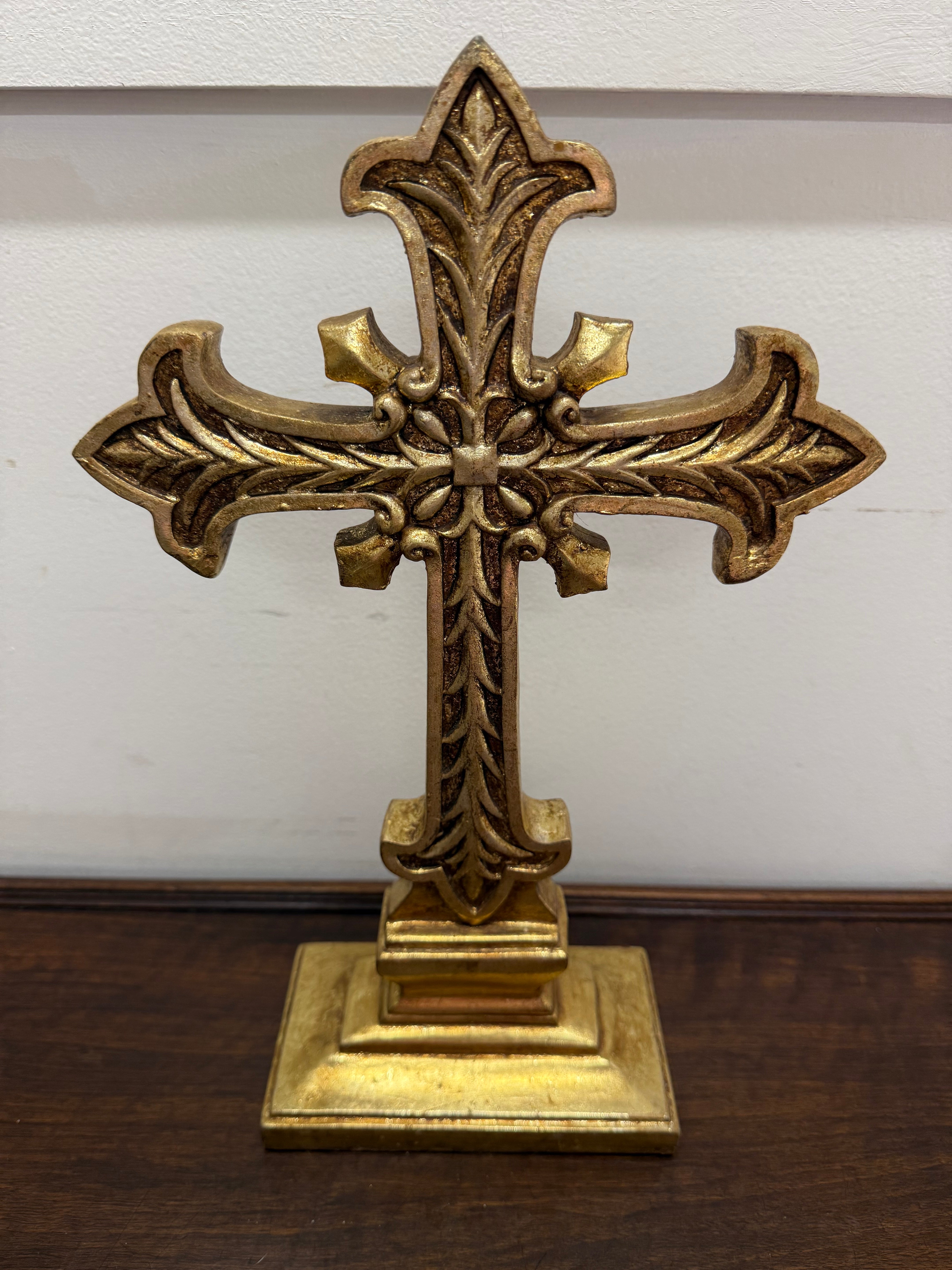 Vintage Gilt Cross | Antique & Vintage | Moonee Ponds Antiques | Australia Wide Delivery