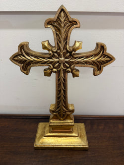 Vintage Gilt Cross | Antique & Vintage | Moonee Ponds Antiques | Australia Wide Delivery