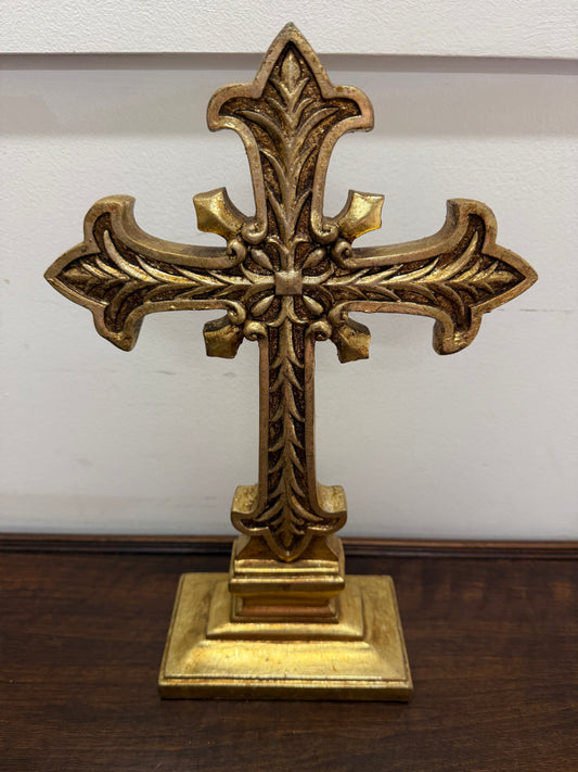 Vintage Gilt Cross