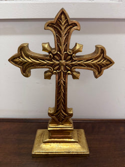 Vintage Gilt Cross | Antique & Vintage | Moonee Ponds Antiques | Australia Wide Delivery