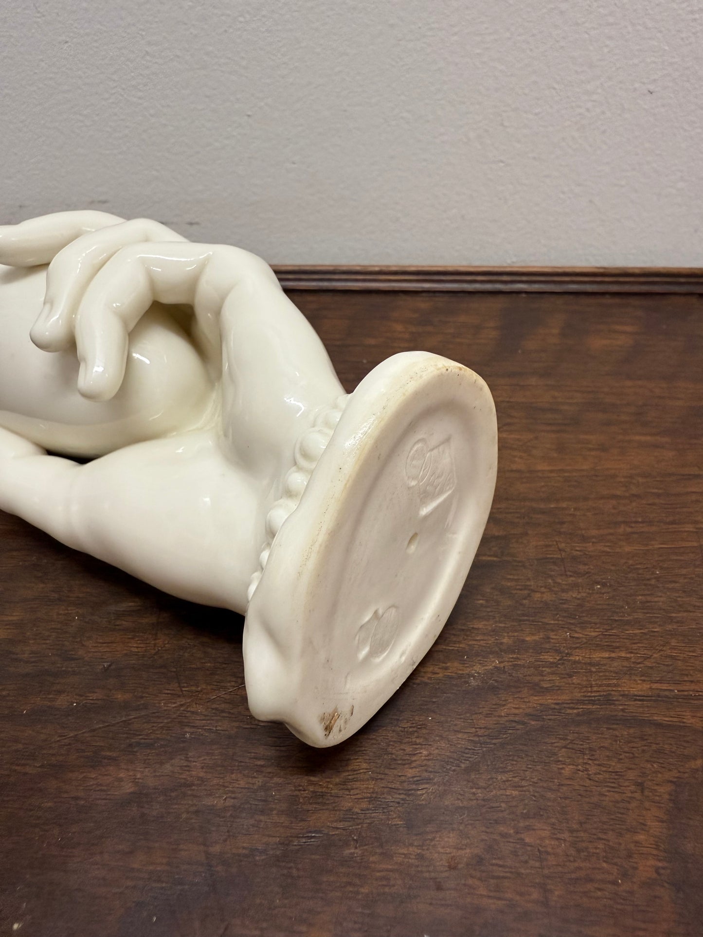 Royal Worcester Parian Ware Hand Vase