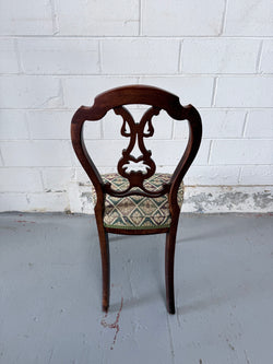 Victorian Tapestry Style Upholstered Single Chair | Antique & Vintage | Moonee Ponds Antiques | Australia Wide Delivery