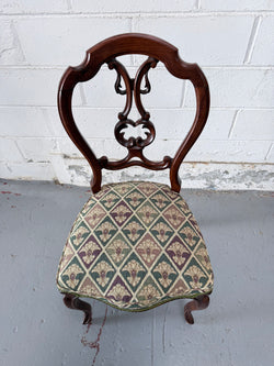 Victorian Tapestry Style Upholstered Single Chair | Antique & Vintage | Moonee Ponds Antiques | Australia Wide Delivery