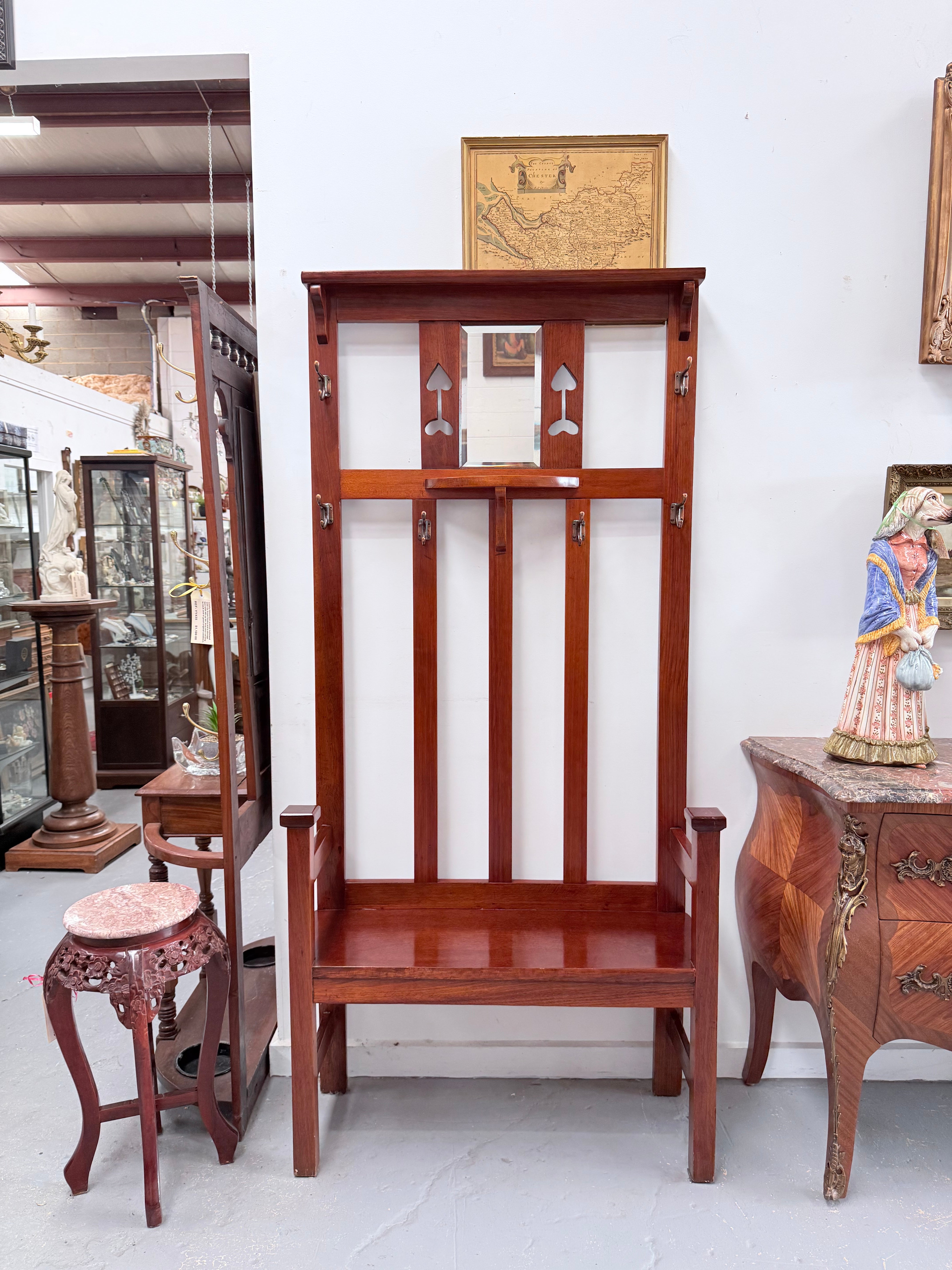 Arts & Crafts Blackwood Hallstand | Antique & Vintage | Moonee Ponds Antiques | Australia Wide