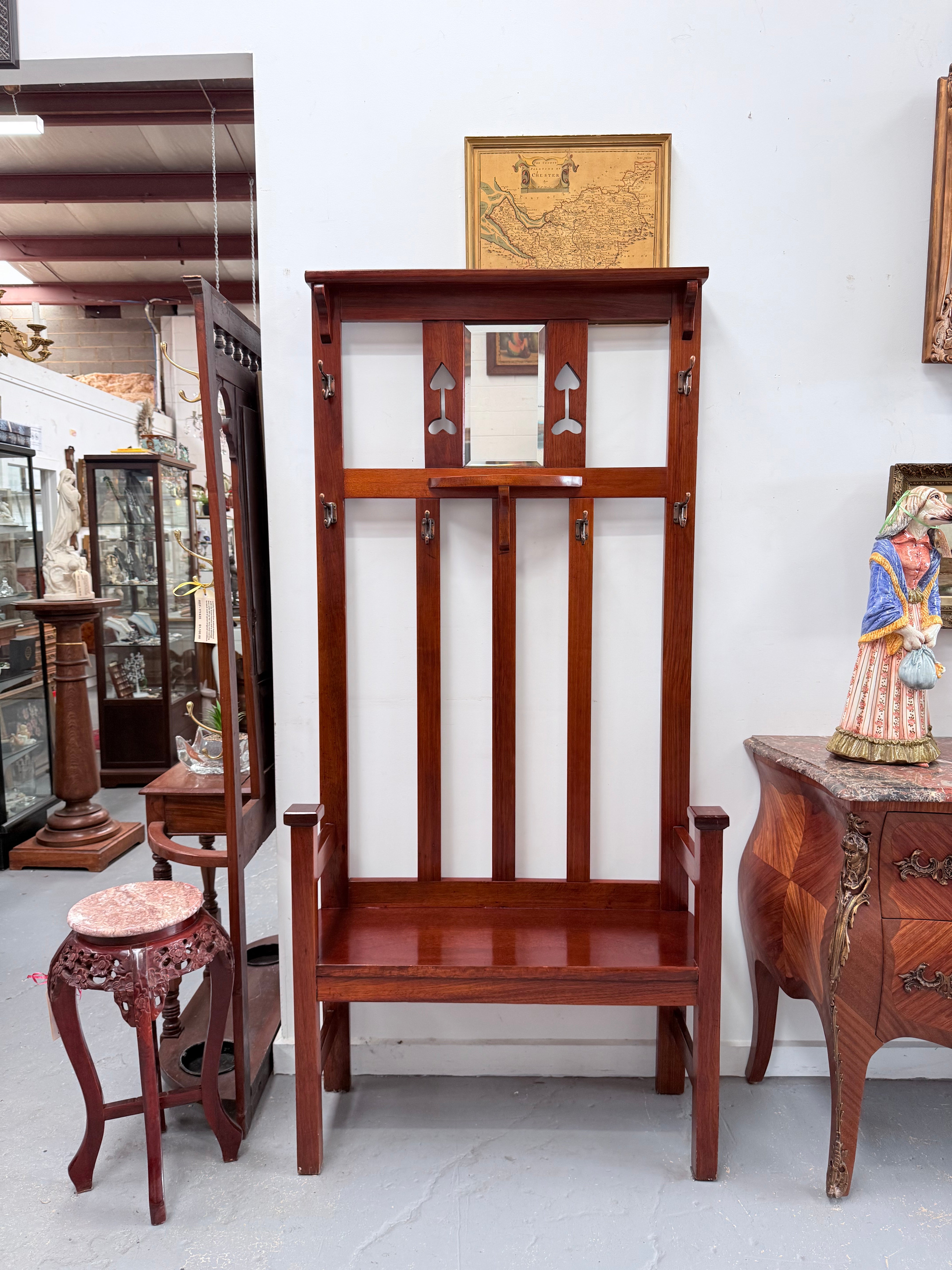 Arts & Crafts Blackwood Hallstand | Antique & Vintage | Moonee Ponds Antiques | Australia Wide