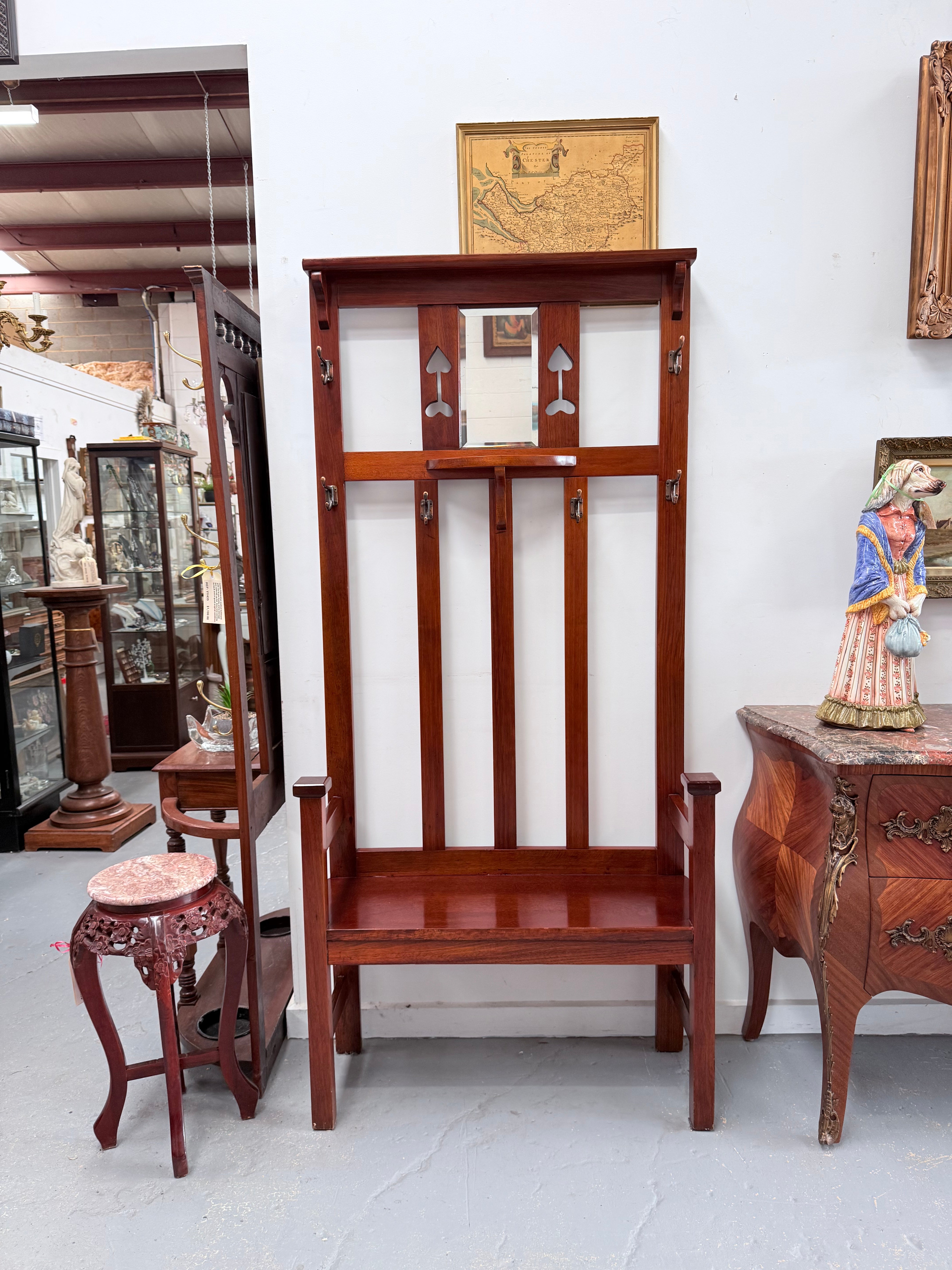 Arts & Crafts Blackwood Hallstand | Antique & Vintage | Moonee Ponds Antiques | Australia Wide