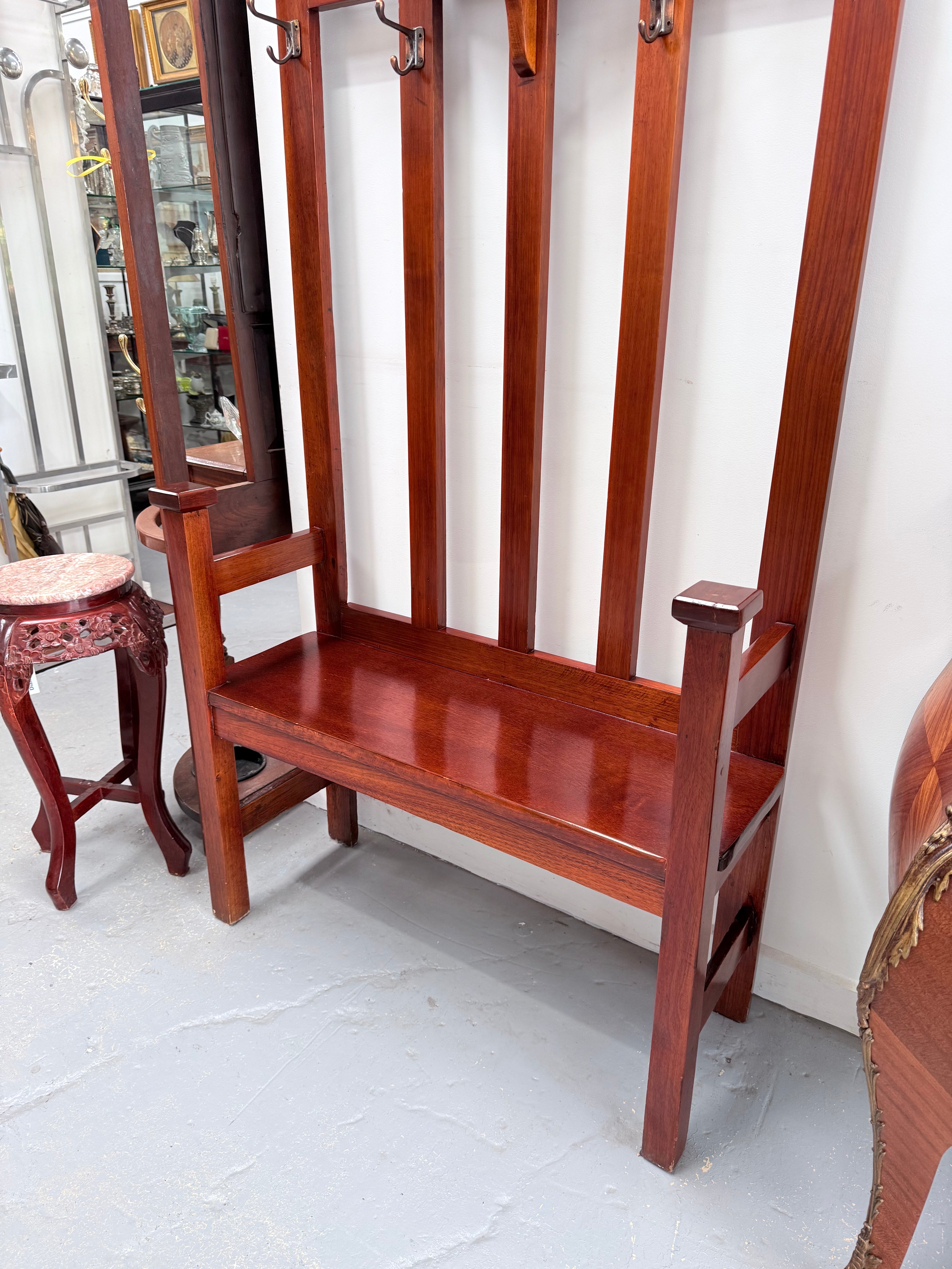 Arts & Crafts Blackwood Hallstand | Antique & Vintage | Moonee Ponds Antiques | Australia Wide