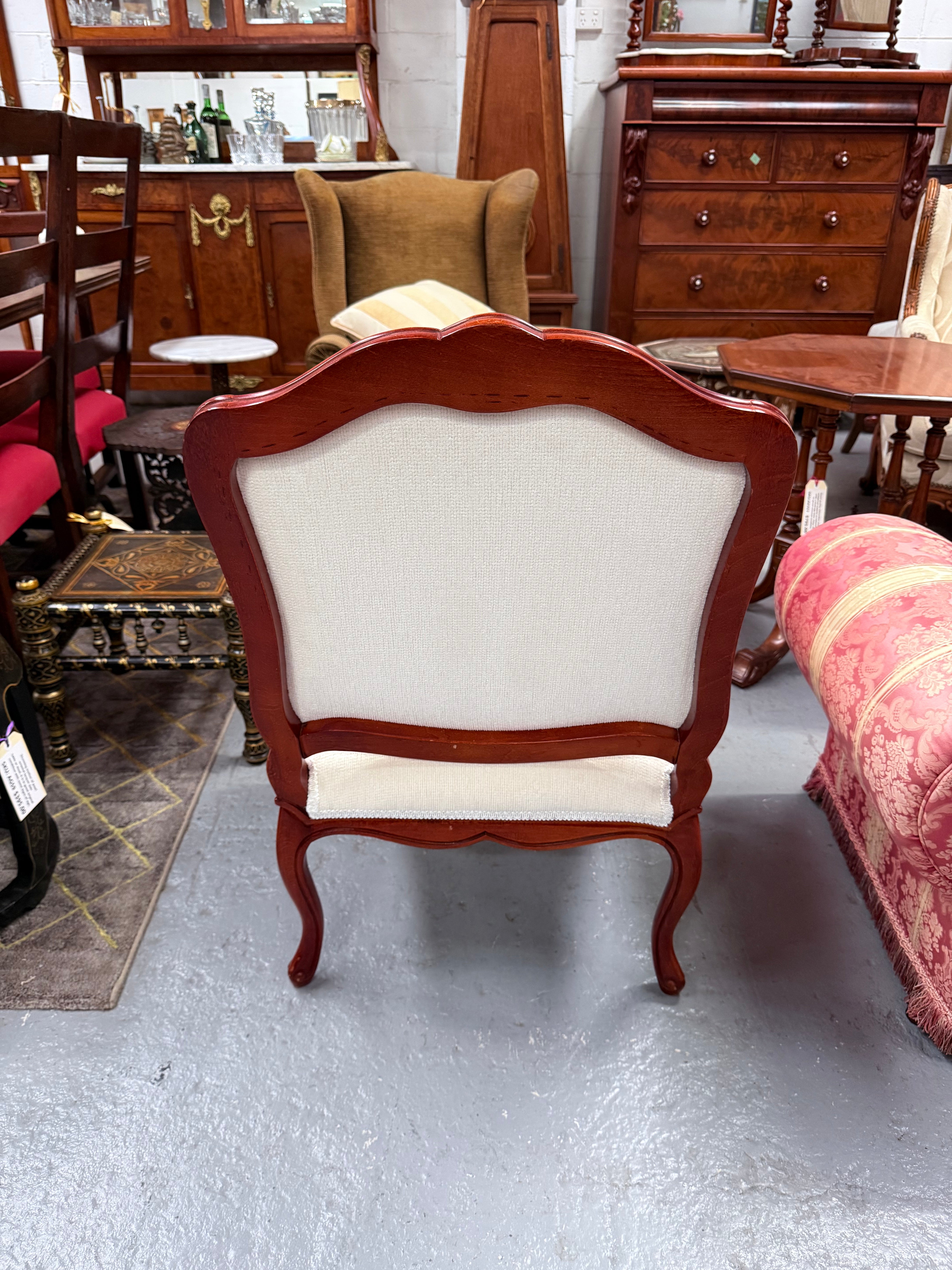 Louis XVth Style Upholstred Armchairs | Antique & Vintage | Moonee Ponds Antiques | Australia Wide