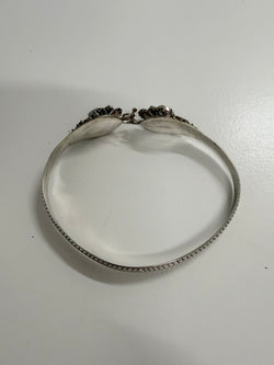 Vintage Sterling Silver & Garnet Bracelet Featuring Dragon Heads | Antique & Vintage | Moonee Ponds Antiques | Australia Wide Delivery