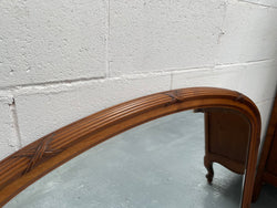French Walnut Art Deco Style Mantle Mirror | Antique & Vintage | Moonee Ponds Antiques | Australia Wide Delivery