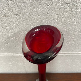 Lovely Murano ruby vase perfect for single roses . In good original condition with no chips.