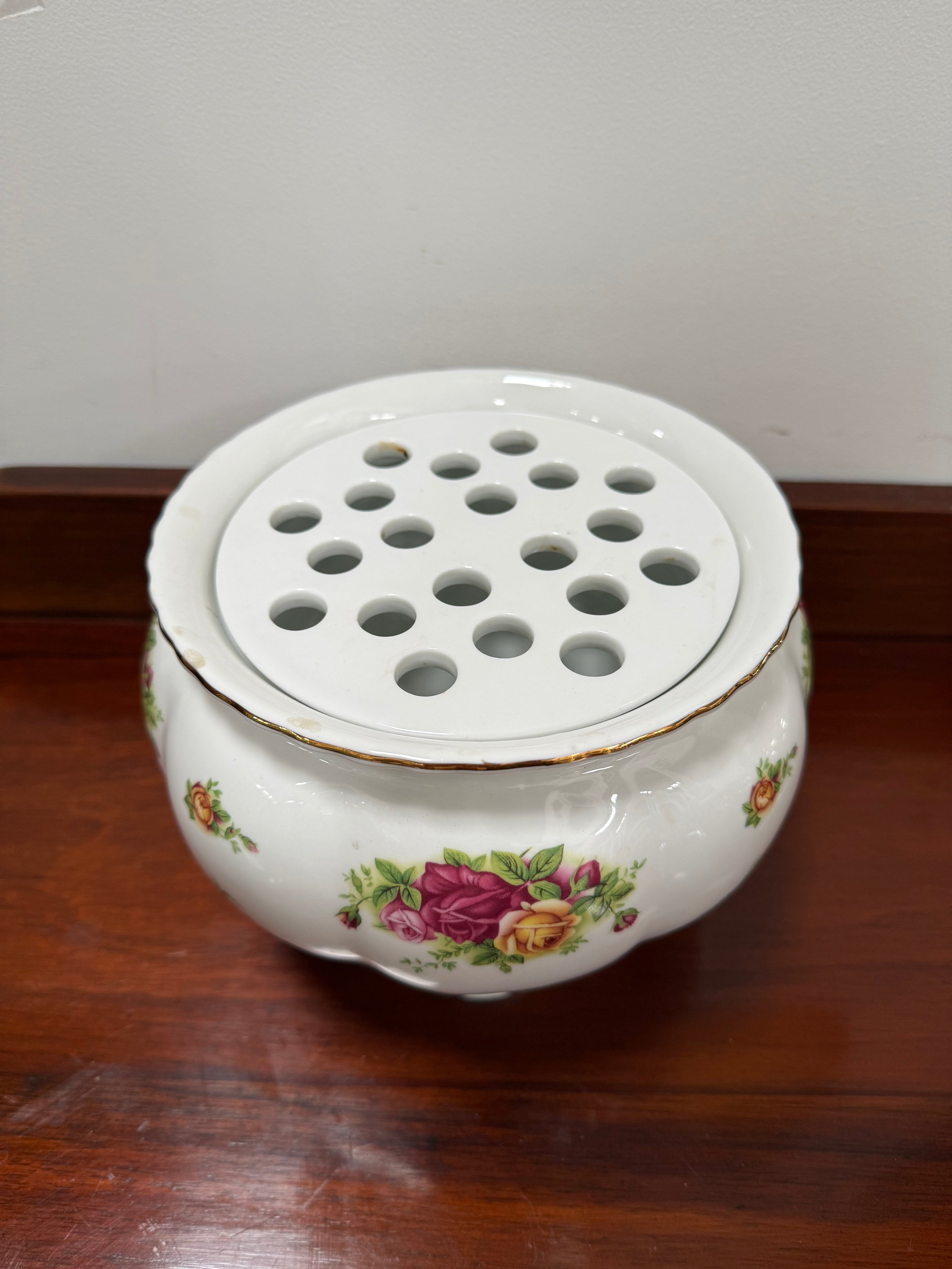 Vintage Royal Albert Flower Vase & Insert | Antique & Vintage | Moonee Ponds Antiques | Australia Wide Delivery
