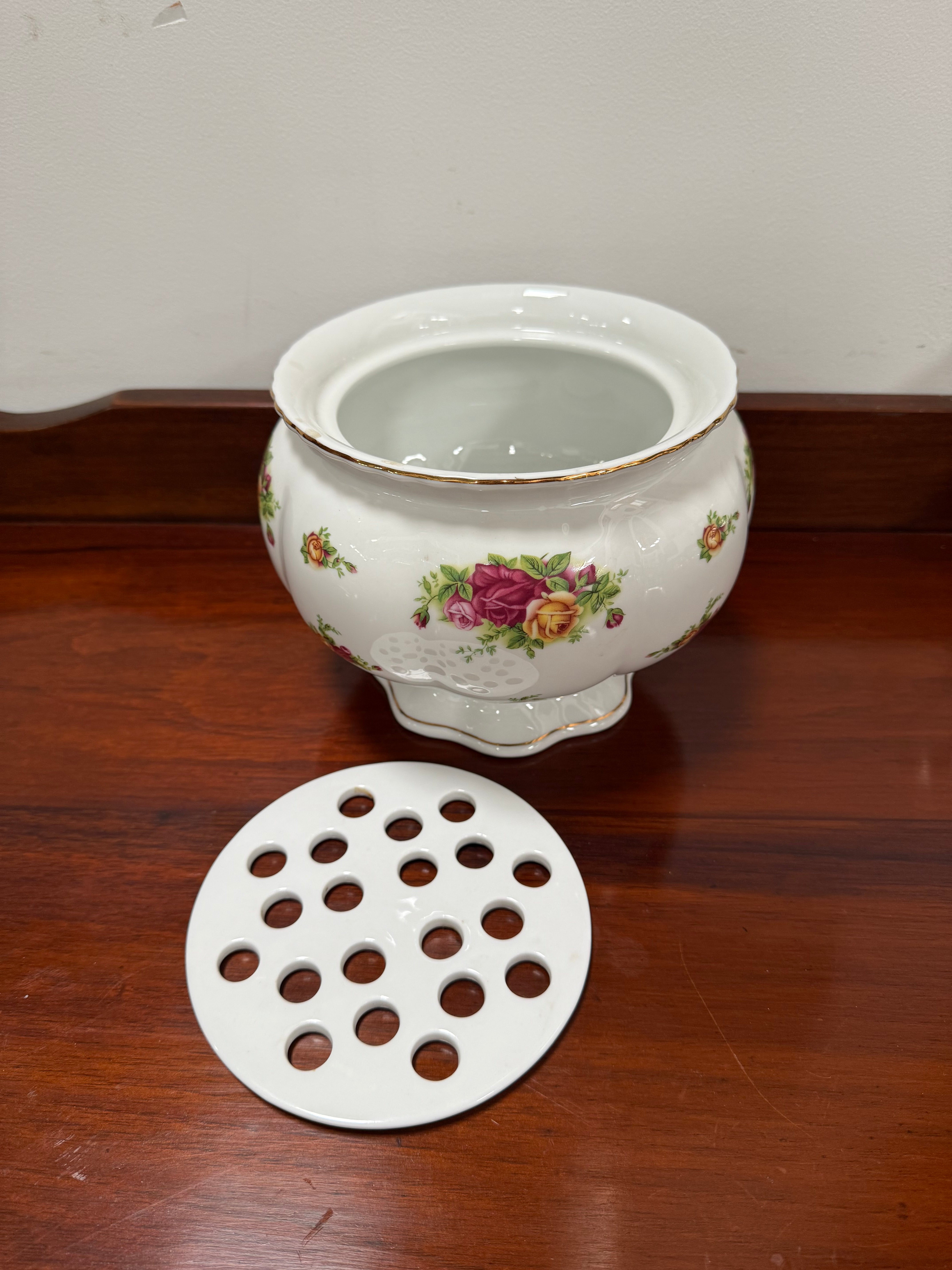 Vintage Royal Albert Flower Vase & Insert | Antique & Vintage | Moonee Ponds Antiques | Australia Wide Delivery