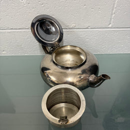 Vintage Heavy Silver Plate Robur Teapot & Infuser