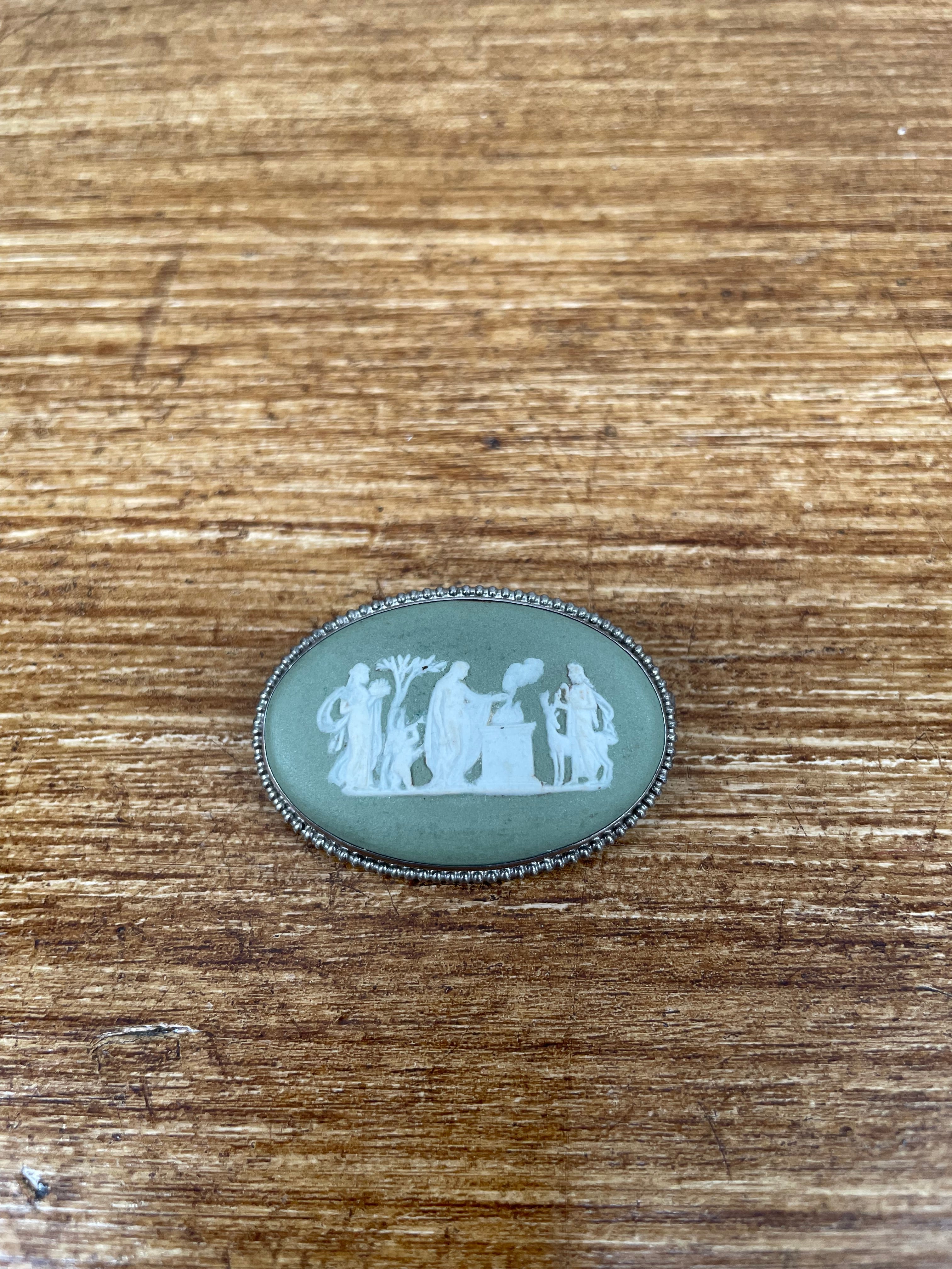 Wedgwood Artemis Cameo & Sterling Silver Brooch | Antique & Vintage | Moonee Ponds Antiques | Australia Wide Delivery